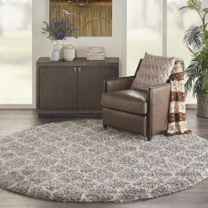 Nourison - Amore AMOR2 Grey 710in x Round Rug - AMOR2-99446374578 - CLOSEOUT veiw 2