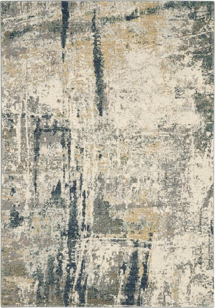 Nourison - Artworks ATW05 Blue and Grey 56in x 8 Abstract Area Rug - ATW05-99446710932_CLOSEOUT veiw 1