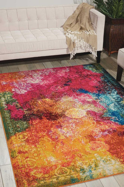 Nourison - Celestial CES01 Multicolor 311in x 511in Colorful Area Rug - CES01-99446337702_CLOSEOUT veiw 2