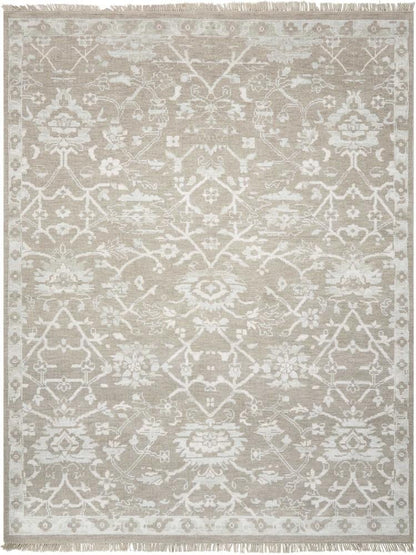 Nourison - Elan ELN05 Bone 79in x 99in Rug - ELN05-99446378002_CLOSEOUT veiw 1