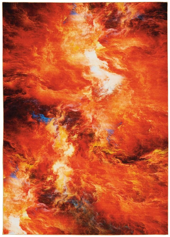 Nourison - Le Reve LER05 Orange 79in x 99in Large Fiery Clouds Rug - LER05-99446494658 - CLOSEOUT veiw 1