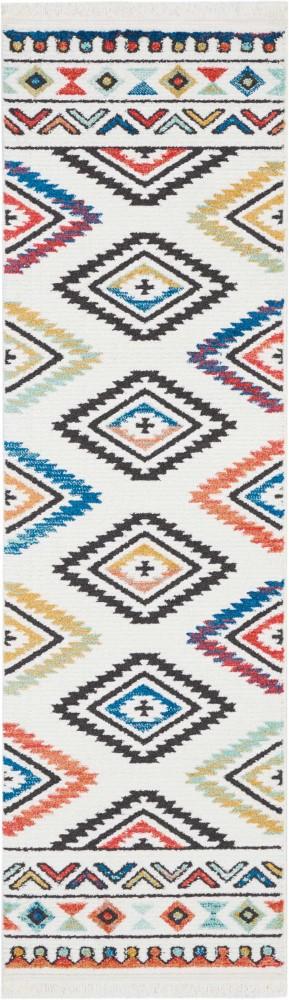 Nourison - Navajo NAV06 White Multicolor 22in x 79in Hallway Rug - NAV06-99446401588_CLOSEOUT veiw 1