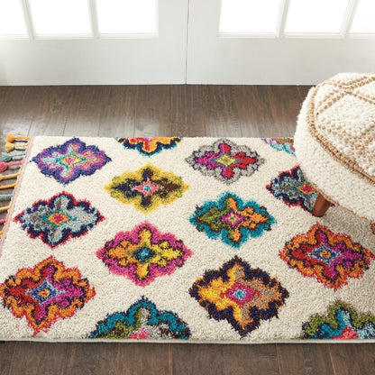Nourison - Nomad 22in x 4 Multicolor Boho Area Rug - NMD06-99446461759_CLOSEOUT veiw 2