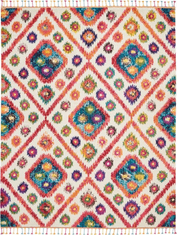 Nourison - Nomad NMD03 White Multicolor 710in x 106in Oversized Rug - NMD03-99446461179_CLOSEOUT veiw 1