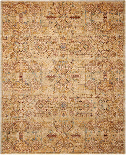 Nourison - Rhapsody RH008 Yellow 86in x 116in Rug - RH008-99446187017_CLOSEOUT veiw 1