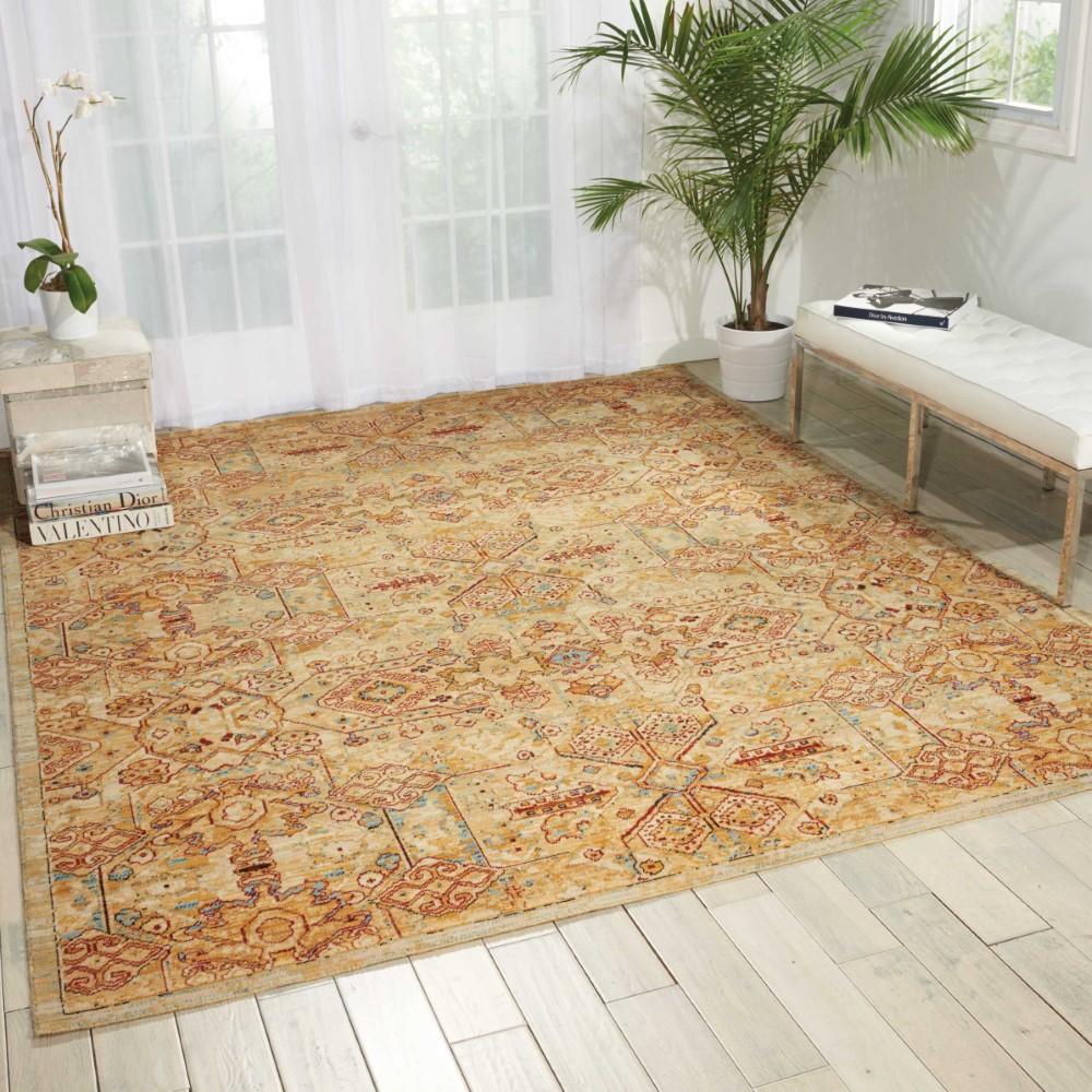 Nourison - Rhapsody RH008 Yellow 86in x 116in Rug - RH008-99446187017_CLOSEOUT veiw 2