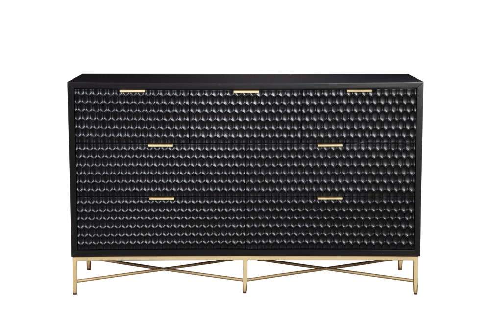 Origins by Alpine - Black Pearl Dresser in Black - 6400BLK-03 veiw 1