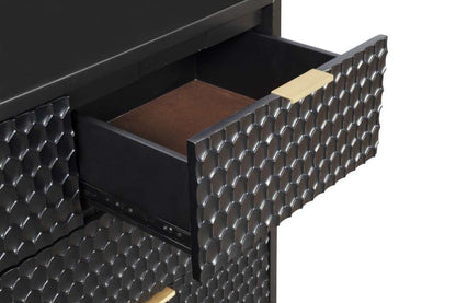 Origins by Alpine - Black Pearl Dresser in Black - 6400BLK-03 veiw 3