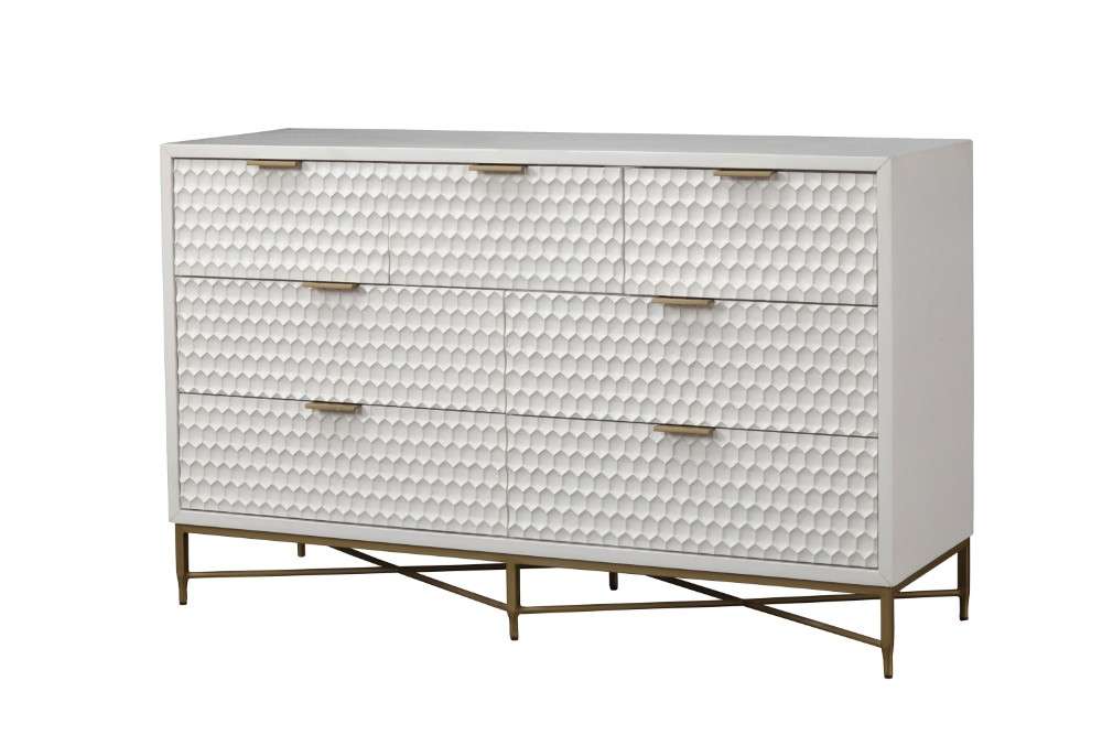 Origins by Alpine - White Pearl Dresser in White - 6400-03 veiw 1