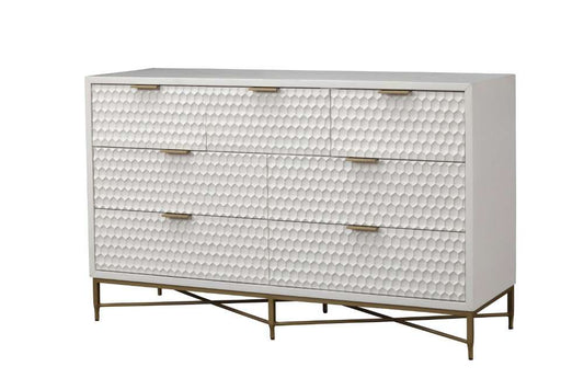 Origins by Alpine - White Pearl Dresser in White - 6400-03 veiw 1