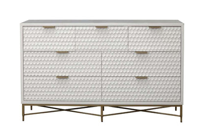Origins by Alpine - White Pearl Dresser in White - 6400-03 veiw 2