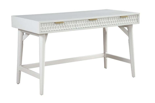 Origins by Alpine - White Pearl Large Desk in White - 6400-66 veiw 1