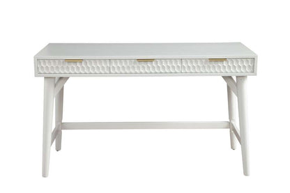 Origins by Alpine - White Pearl Large Desk in White - 6400-66 veiw 3