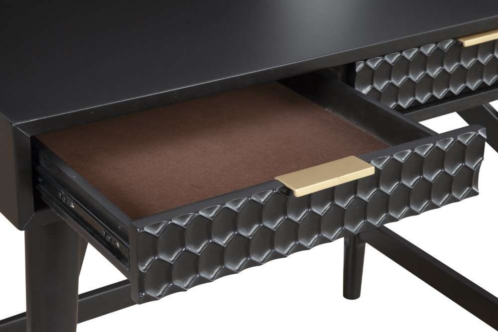 Origins by Alpine - Black Pearl Mini Desk in Black - 6400BLK-65 veiw 4