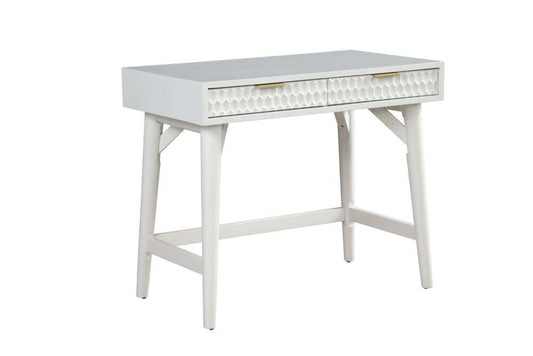 Origins by Alpine - White Pearl Mini Desk in White - 6400-65 veiw 1