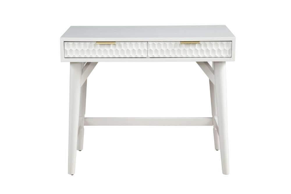 Origins by Alpine - White Pearl Mini Desk in White - 6400-65 veiw 3