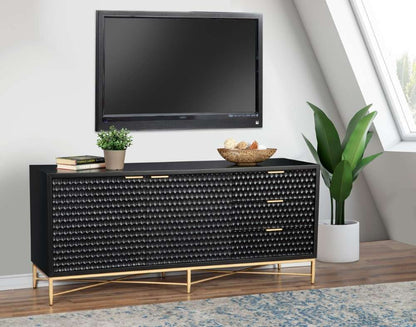 Origins by Alpine - Black Pearl TV Console in Black - 6400BLK-10 veiw 5
