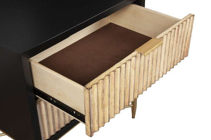 Origins by Alpine - Larsen Nightstand in Black - 7400BLK-02 veiw 4