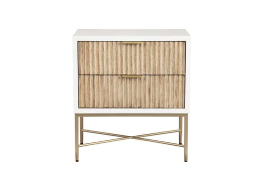 Origins by Alpine - Larsen Nightstand in White - 7400-02 veiw 1