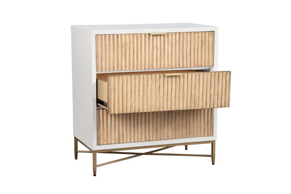 Origins by Alpine - Larsen Small Chest in White - 7400-04 veiw 3