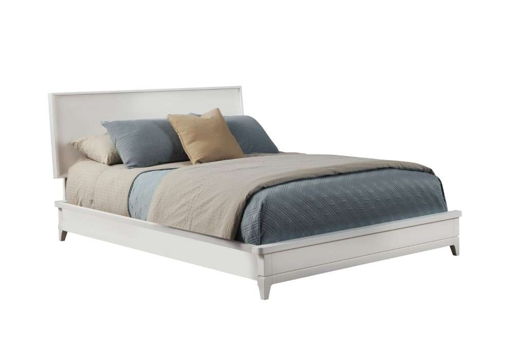 Origins by Alpine - Nova California King Platform Bed in Chalk White - 110-W-07CK veiw 1