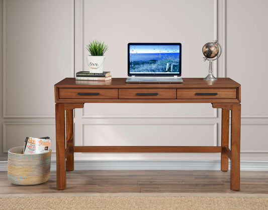 Origins by Alpine - Nova Large Desk in Honey Maple - 110-66 veiw 2