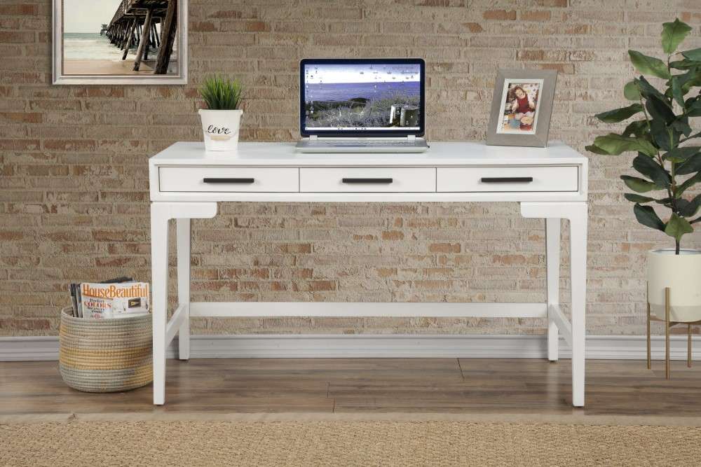 Origins by Alpine - Nova Large Desk in Chalk White - 110-W-66 veiw 2
