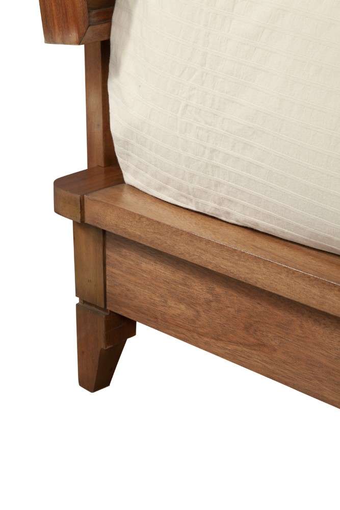 Origins by Alpine - Nova Queen Platform Bed in Honey Maple - 110-01Q veiw 4