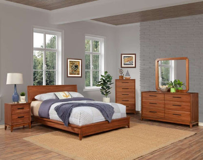 Origins by Alpine - Nova Standard King Platform Bed in Honey Maple - 110-07EK veiw 9