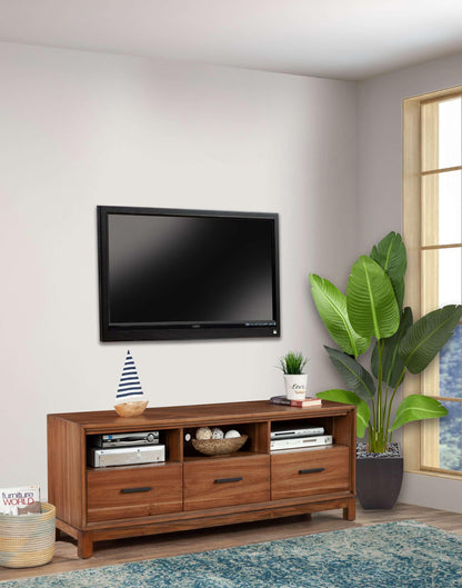 Origins by Alpine - Nova TV Console in Honey Maple - 110-10 veiw 5