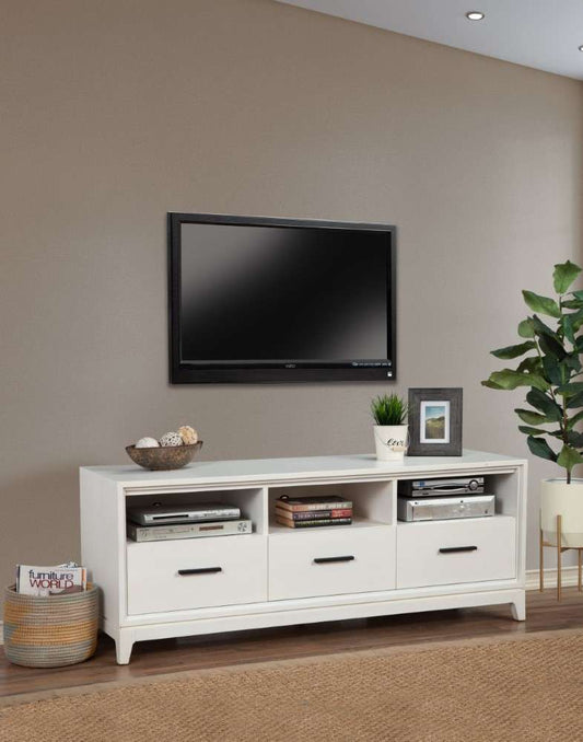 Origins by Alpine - Nova TV Console in Chalk White - 110-W-10 veiw 2