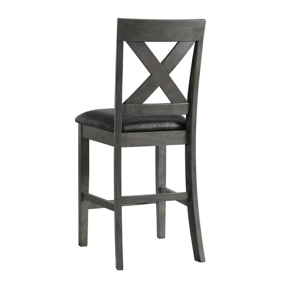 Picket House Furnishings - Alexa Counter Height Side Chair in Gray (Set of 2) - DAX400CSC veiw 4