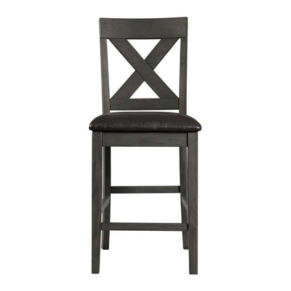 Picket House Furnishings - Alexa Counter Height Side Chair in Gray (Set of 2) - DAX400CSC veiw 6