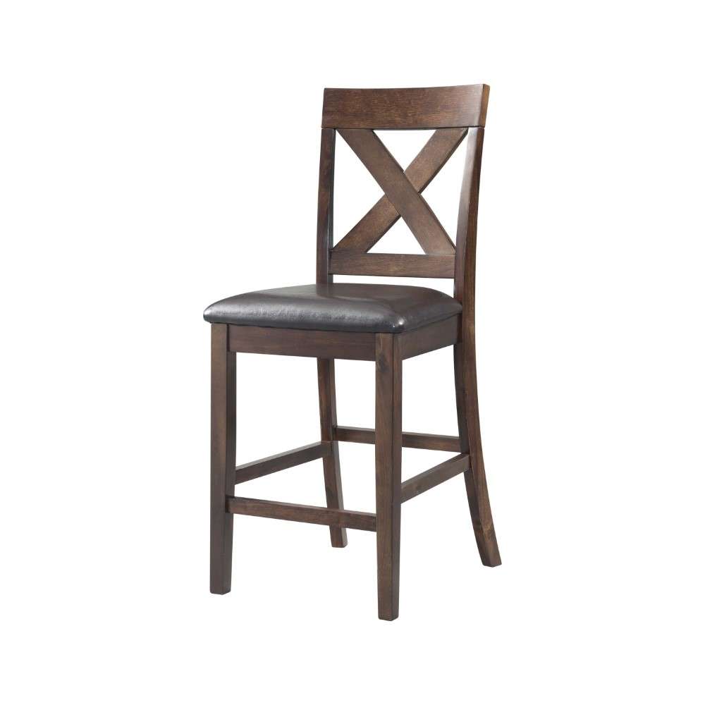 Picket House Furnishings - Alexa Counter Height Side Chair in Cherry (Set of 2) - DAX100CSC veiw 3
