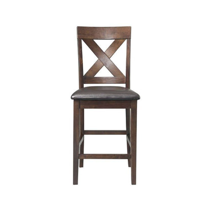 Picket House Furnishings - Alexa Counter Height Side Chair in Cherry (Set of 2) - DAX100CSC veiw 4
