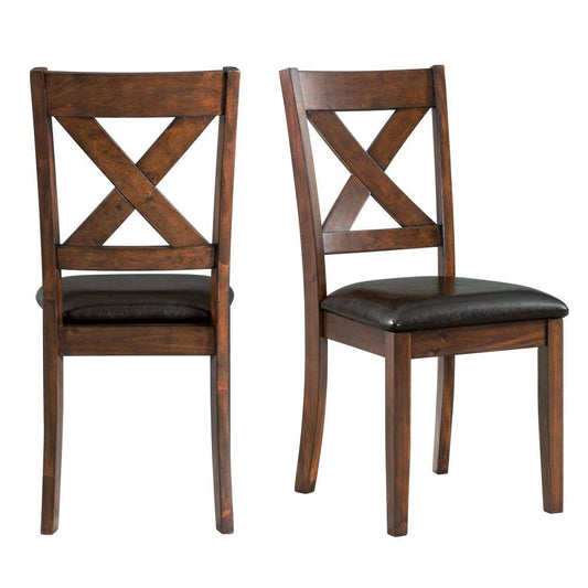 Picket House Furnishings - Alexa Standard Height Side Chair in Cherry (Set of 2) - DAX100SC veiw 2