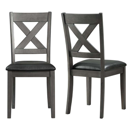 Picket House Furnishings - Alexa Standard Height Side Chair in Gray (Set of 2) - DAX400SC veiw 2
