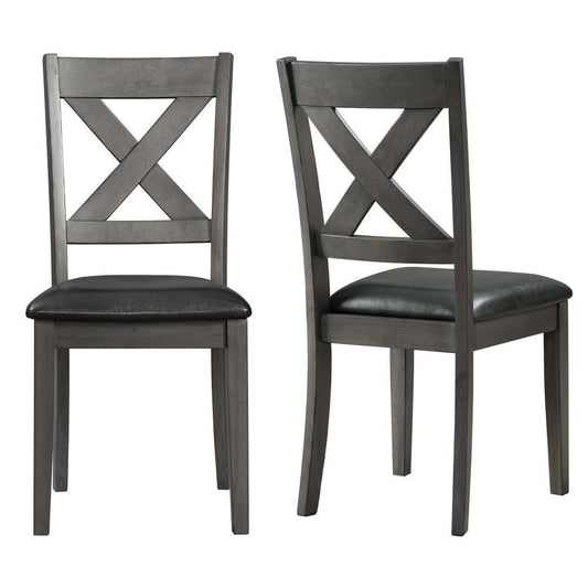 Picket House Furnishings - Alexa Standard Height Side Chair in Gray (Set of 2) - DAX400SC veiw 2