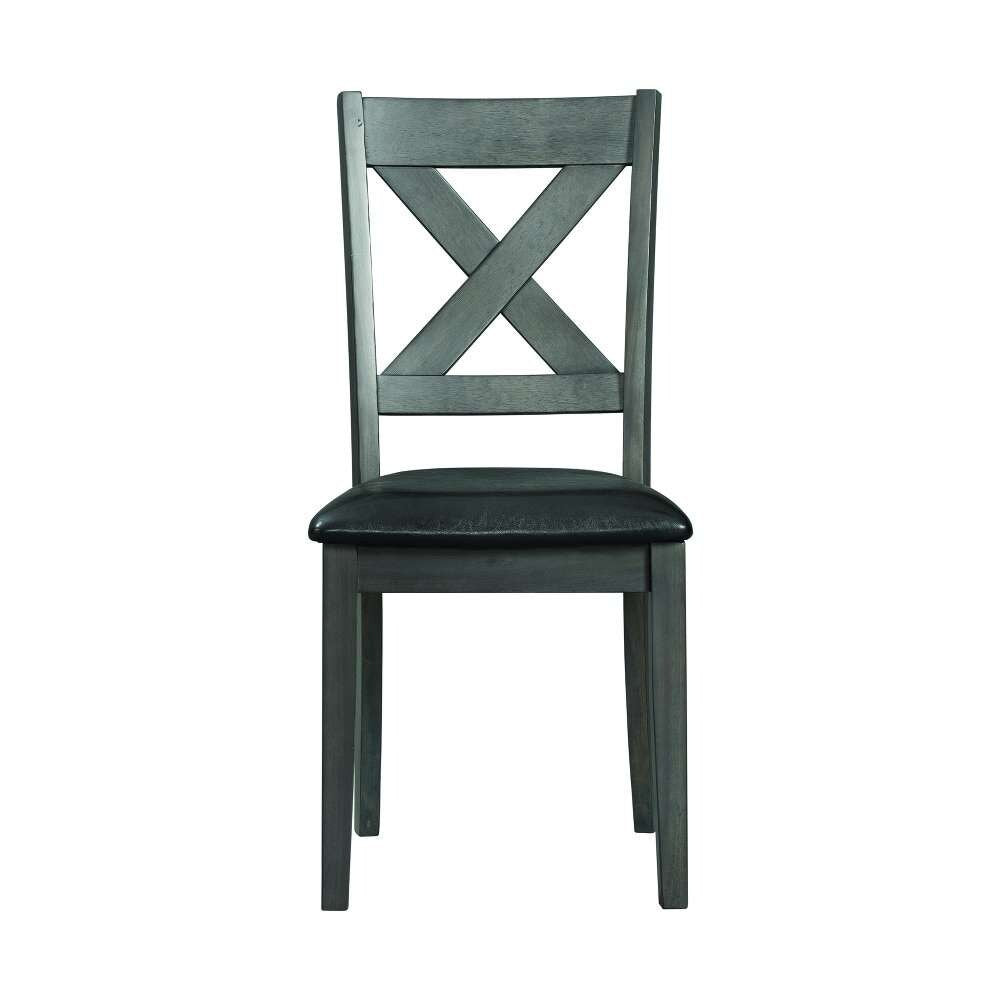 Picket House Furnishings - Alexa Standard Height Side Chair in Gray (Set of 2) - DAX400SC veiw 4