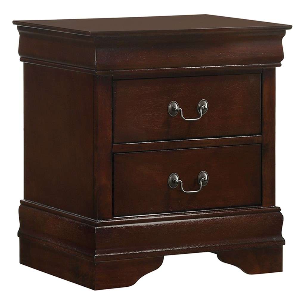 Picket House Furnishings - Ellington 2-Drawer Nightstand in Cherry - B-11455-NS veiw 1