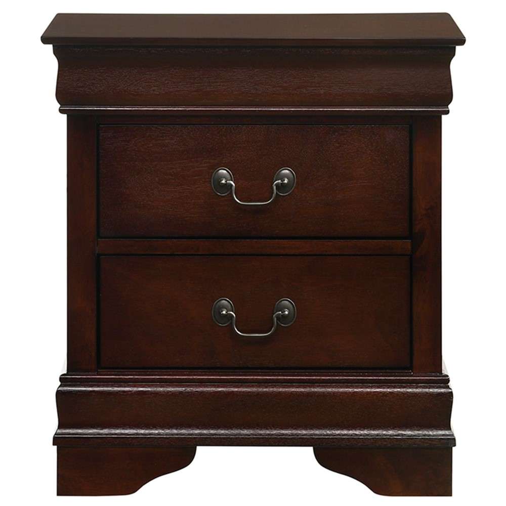 Picket House Furnishings - Ellington 2-Drawer Nightstand in Cherry - B-11455-NS veiw 3
