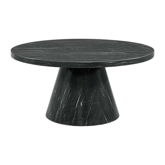Picket House Furnishings - Odette Round Occasional Coffee Table Complete in Grey - T-1153-CTC veiw 1