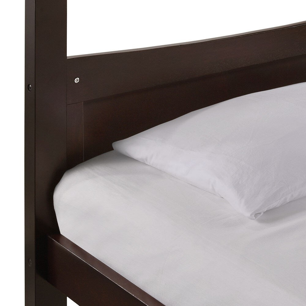 Picket House Furnishings - Santino Twin Over Full Bunk Bed in Espresso - SM500TFB veiw 2
