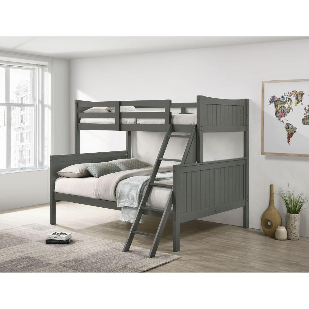 Picket House Furnishings - Santino Twin Over Full Bunk Bed in Grey - SM300TFB veiw 1