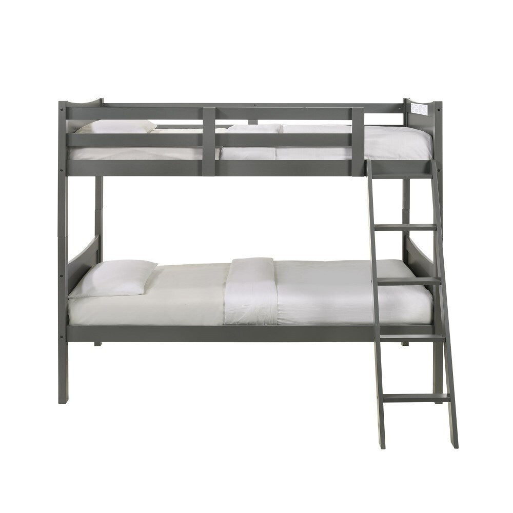 Picket House Furnishings - Santino Twin Over Twin Bunk Bed in Grey - SM300TTB veiw 2