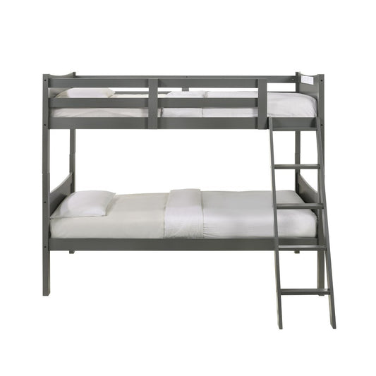 Picket House Furnishings - Santino Twin Over Twin Bunk Bed in Grey - SM300TTB veiw 2