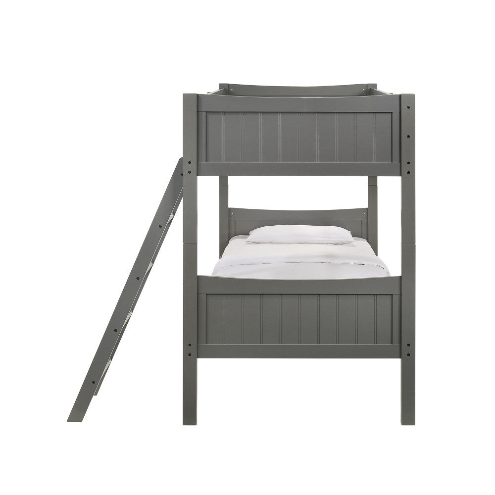 Picket House Furnishings - Santino Twin Over Twin Bunk Bed in Grey - SM300TTB veiw 3