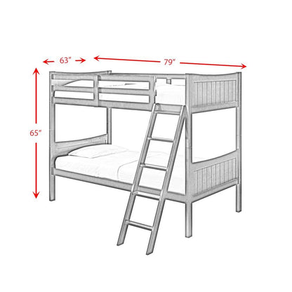 Picket House Furnishings - Santino Twin Over Twin Bunk Bed in Grey - SM300TTB veiw 9