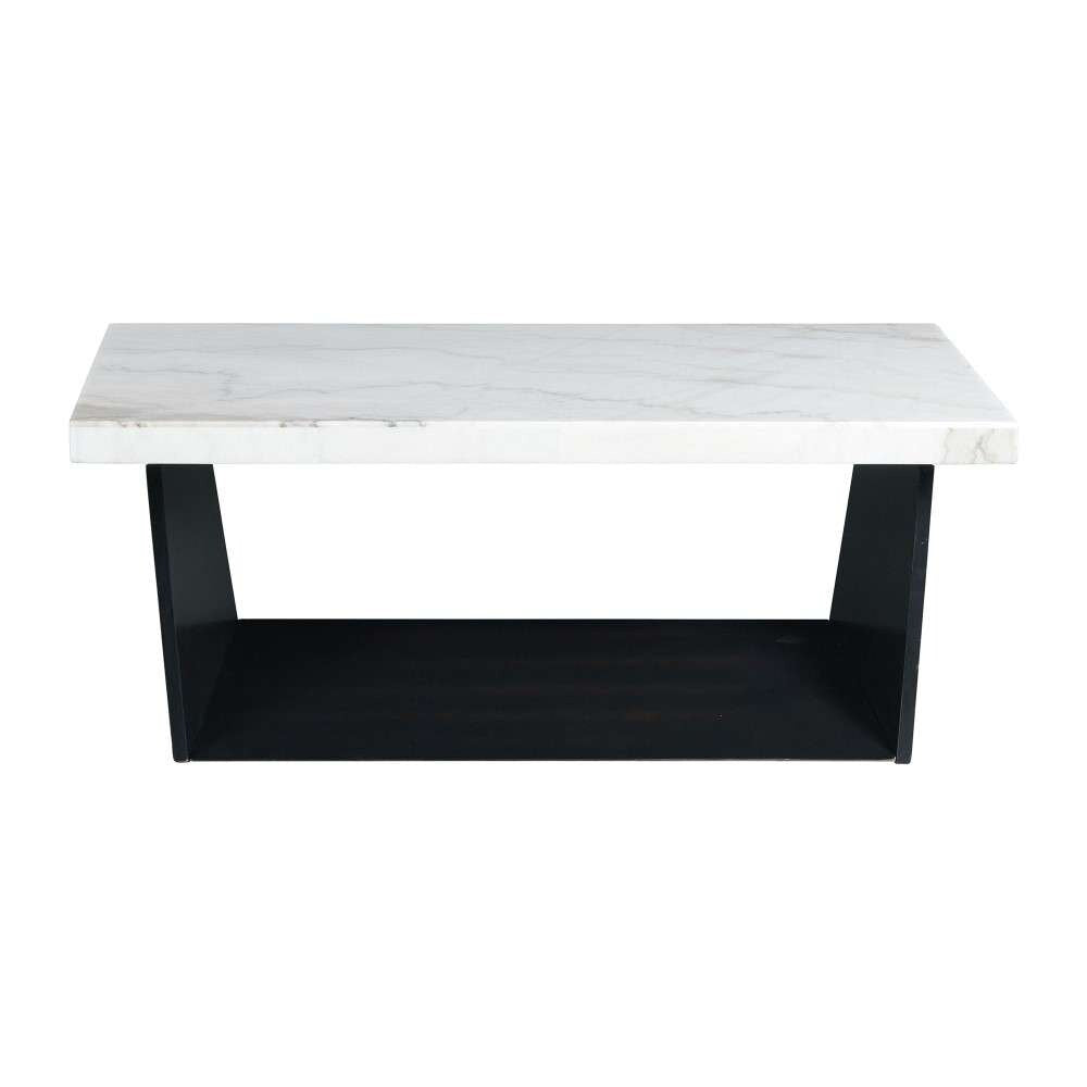 Picket House Furnishings - Tobias Coffee Table with White Marble Top - CTBY100CTC veiw 3