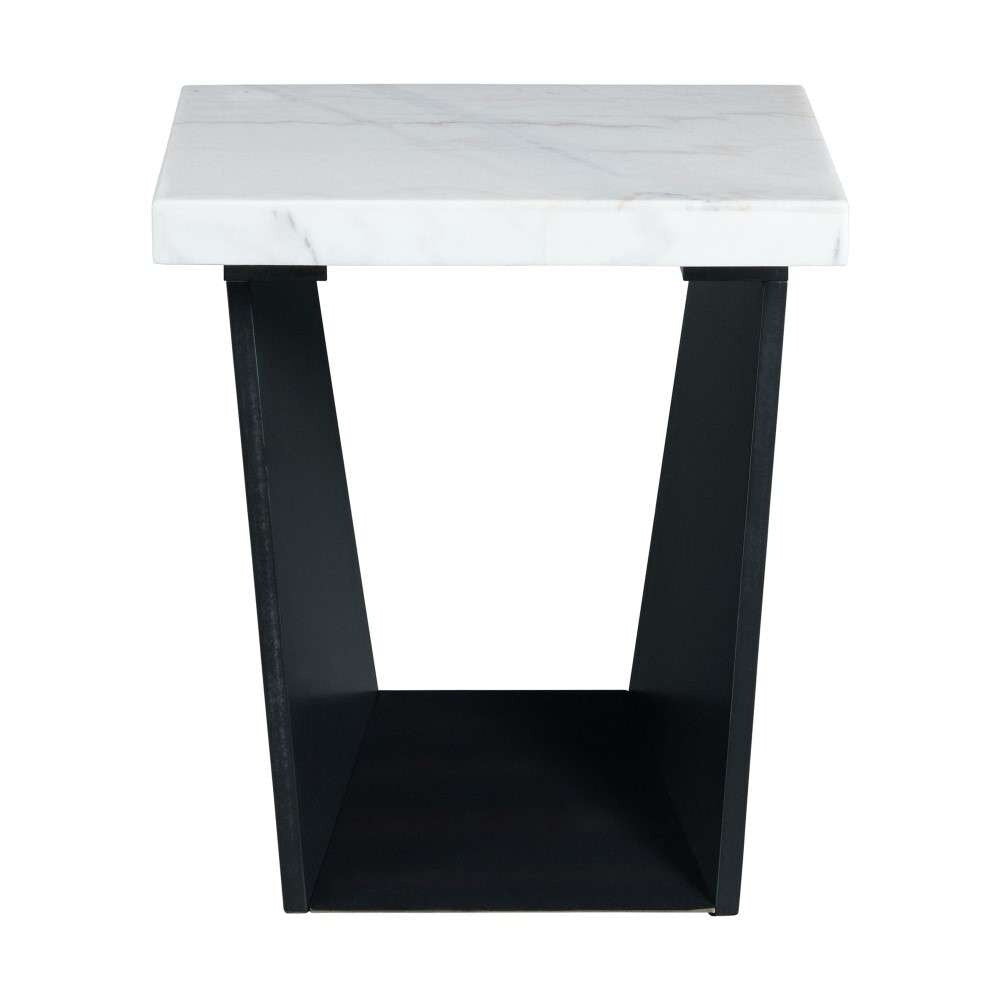 Picket House Furnishings - Tobias End Table with White Marble Top - CTBY100ETC veiw 3